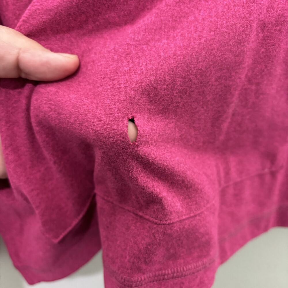 Primary Raspberry Hooded Pullover - Picture 3 of 5